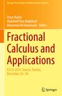 Titel: Fractional Calculus and Applications. Konferenz: ICFCA 2024, Sousse, Tunisia, 26.–30. Dezember. Springer-Logo unten rechts.