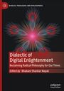 "Dialectic of Digital Enlightenment" von Bhabani Shankar Nayak. Abstrakte, strahlenförmige Muster in Rot und Blau.