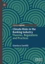 „Climate Risks in the Banking Industry“ von Gianluca Santilli. Grünes Kreismuster auf dunkelblauem Hintergrund.
