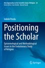 Buchtitel: "Positioning the Scholar" von Indrek Peedu. Hintergrund: Blautöne mit wissenschaftlichen Symbolen und Springer-Logo.