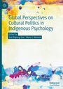 Buchtitel: "Global Perspectives on Cultural Politics in Indigenous Psychology", buntes, abstraktes Aquarelldesign.