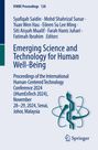 : Emerging Science and Technology for Human Well-Being, Buch