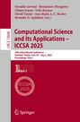 : Computational Science and Its Applications - ICCSA 2025, Buch