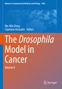 „The Drosophila Model in Cancer, Volume II“ steht groß auf farbigem Hintergrund. Links oben: „Wu-Min Deng, Cayetano González“. Unten rechts: Springer-Logo.