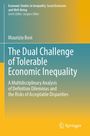 Titel: "The Dual Challenge of Tolerable Economic Inequality". Autor: Maurizio Bovi. Verlag: Springer. Simplistisches Design.
