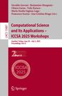 : Computational Science and Its Applications - ICCSA 2025 Workshops, Buch