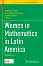 "Women in Mathematics in Latin America" und "ICMAM 2024" in Weiß auf grünem Hintergrund. Links ein Logo.