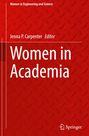 Oberer Text: Women in Engineering and Science. Titel: Women in Academia. Editor: Jenna P. Carpenter. Hintergrund: Rotes Muster.