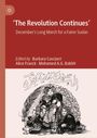 'The Revolution Continues' – December's Long March for a Fairer Sudan. Illustration von Menschen mit einem großen Federkiel.