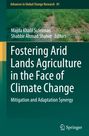 Titel: "Fostering Arid Lands Agriculture in the Face of Climate Change." Oben ist ein Bild von grünem, spärlichem Pflanzenbewuchs.