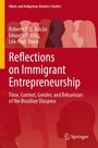 "Reflections on Immigrant Entrepreneurship" von Roberto P.Q. Falcão und anderen. Silhouetten von Profilen im Hintergrund.