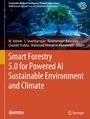 Text: "Smart Forestry 5.0 for Powered AI Sustainable Environment and Climate". Baum mit digitalem Interface und Logos.