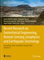 "Recent Research on Geotechnical Engineering" und Herausgebernamen. Ein Tagebau mit Wasserbecken im Hintergrund.
