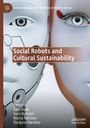 "Social Robots and Cultural Sustainability". Zwei Gesichter: eins robotisch, das andere menschlich mit rotem Augen-Make-up.
