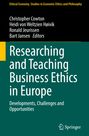 : Researching and Teaching Business Ethics in Europe, Buch