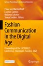 Fashion Communication in the Digital Age; FACTUM 25 Conference, Stockholm, 2025. Orange Hintergrund, Springer Logo.
