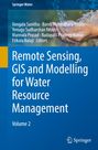Buchtitel: "Remote Sensing, GIS and Modelling for Water Resource Management, Volume 2". Hände halten fließendes Wasser.