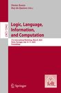 : Logic, Language, Information, and Computation, Buch