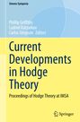 "Current Developments in Hodge Theory" in Gelb und Blau. Oben Herausgebernamen, unten Springer-Logo.