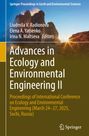 Titel: "Advances in Ecology and Environmental Engineering II". Hintergrund: Sonnenaufgang über Bergen.