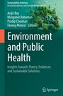 Buchtitel: "Environment and Public Health". Herausgeber: Avijit Roy, Margubur Rahaman, Pradip Chouhan, Farooq Ahmed. Hintergrund mit grüner, nachhaltiger Naturillustration. Verlag: Springer.