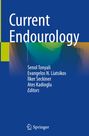 "Current Endourology" und vier Herausgebernamen. Farbige geometrische Formen und Springer-Logo unten.