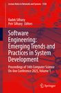 Titel: Software Engineering: Emerging Trends and Practices in System Development. Hintergrund: abstrakte Netzstruktur.