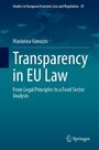 Marianna Vanuzzo: Transparency in EU Law, Buch