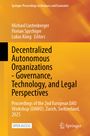 : Decentralized Autonomous Organizations - Governance, Technology, and Legal Perspectives, Buch