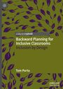 Text: "Backward Planning for Inclusive Classrooms: Inclusion by Design. Tom Porta. palgrave pivot." Illustration: Lila Blätter auf grünem Hintergrund.
