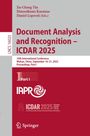 : Document Analysis and Recognition - ICDAR 2025, Buch