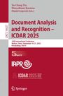 : Document Analysis and Recognition - ICDAR 2025, Buch