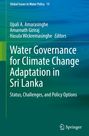 Buchtitel: "Water Governance for Climate Change Adaptation in Sri Lanka". Grüne und blaue Farbtöne, Springer-Logo.