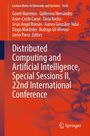 Titel: Distributed Computing and Artificial Intelligence, Special Sessions II, 22nd International Conference. Hintergrund in Rot-Orange.