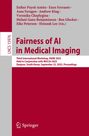 "Fairness of AI in Medical Imaging" in großer Schrift; LNCS 15976; Konferenzinfos unten; roter Hintergrund.