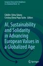 "AI, Sustainability and Solidarity in Advancing European Values in a Globalized Age." Pfeile, und ein Springer-Logo.