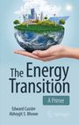 „The Energy Transition: A Primer“, Autoren: Edward Cussler, Abhoyjit S. Bhown. Eine Hand hält eine halbe Erde mit Windrädern.