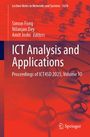 : ICT Analysis and Applications, Buch