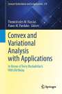 "Springer Optimization 230. Convex and Variational Analysis with Applications. Gelber Hintergrund, Springer-Logo."