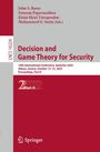 : Decision and Game Theory for Security, Buch