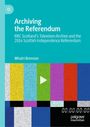 "Archiving the Referendum" von Mhairi Brennan. Bunte Testbildstreifen mit einem Play-Symbol und einer digitalen Zeitanzeige.