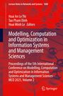 Modelling, Computation and Optimization in Information Systems and Management Sciences, Buch