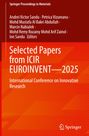 "Selected Papers from ICIR EUROINVENT 2025", Konferenz über innovative Forschung, roter und orangefarbener Hintergrund.