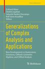 : Generalizations of Complex Analysis and Applications, Buch
