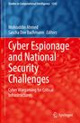 Cyber Espionage and National Security Challenges, Buch
