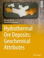 Text: "Hydrothermal Ore Deposits: Geochemical Attributes." Oben geometrisches Muster in Braun und Weiß, Springer-Logo unten.