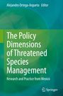"The Policy Dimensions of Threatened Species Management: Research and Practice from Mexico." Grüner Hintergrund mit Springer-Logo.