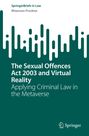 Titel: The Sexual Offences Act 2003 and Virtual Reality. Grüner Hintergrund mit abstrakten, weißen Linien.