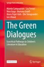 "The Green Dialogues: Ecocritical Pathways to Children's Literature in Education". Autoren: Marnie Campagnaro et al. Orange- und Grüntöne.