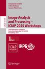 Oben stehen drei Namen, darunter "Image Analysis and Processing – ICIAP 2025 Workshops". Logos unten.